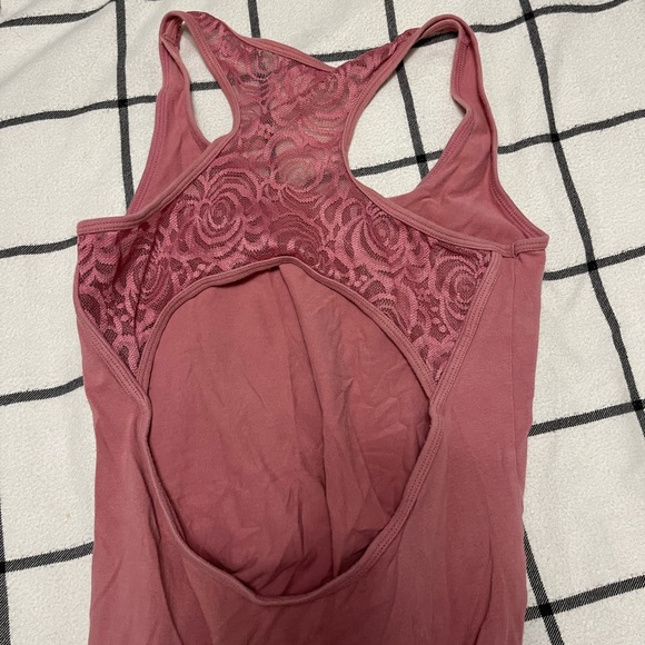 Body suit with lace cut out back - Picture 2 of 3